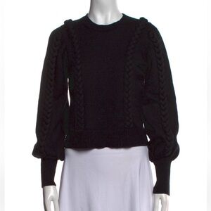 Joie Navy Puff Sleeve Sweater